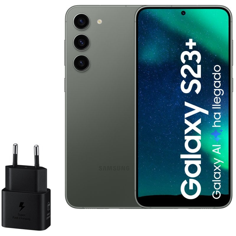 Samsung Galaxy S23 Plus 8GB/256GB/6.6" Verde + Carregador 25W
